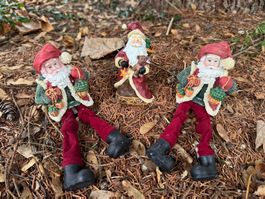 3 Weihnachtsfiguren - Santa Claus - Weihnachtsmänner – Deko