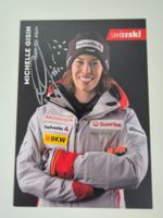 Autogrammkarte Michelle Gisin Originalunterschrift
