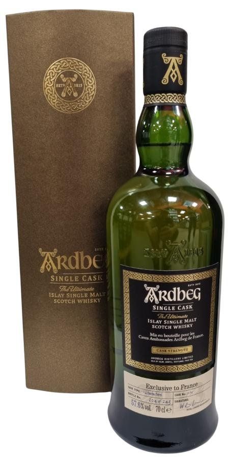 Ardbeg Spirituosen: Ardbeg single cask 7195 – Neu und originalverpackt aus Le Locle von drinkshop
