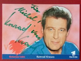 Konrad Krauss Autogramm signiert Fotopostkarte 10x15cm