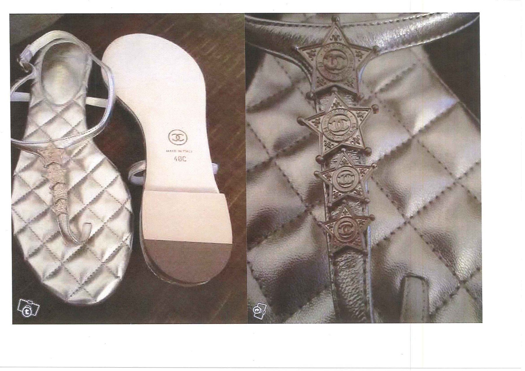 Chanel Damenschuhe: Chanel, neue Leder-Flip-Flops, Größe 40 – Neu (gemäss Beschreibung) aus Sementina von babucia