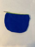 Kleine blaue Reissverschluss-Tasche (Petite pochette bleue)