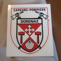 Autocollant 9x14cm Sapeurs-Pompiers Dorenaz