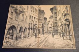 Original Radierung, Lugano, Heinrich Jakob Ziegler 1888-1973