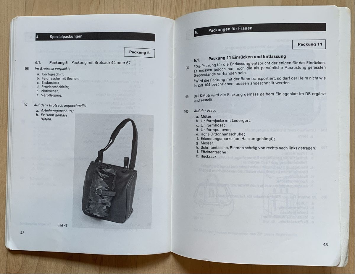 Libri: Reglement 53.175 d Gepäckvorschrift – Usato da Goldingen venduto da Bergler012 8