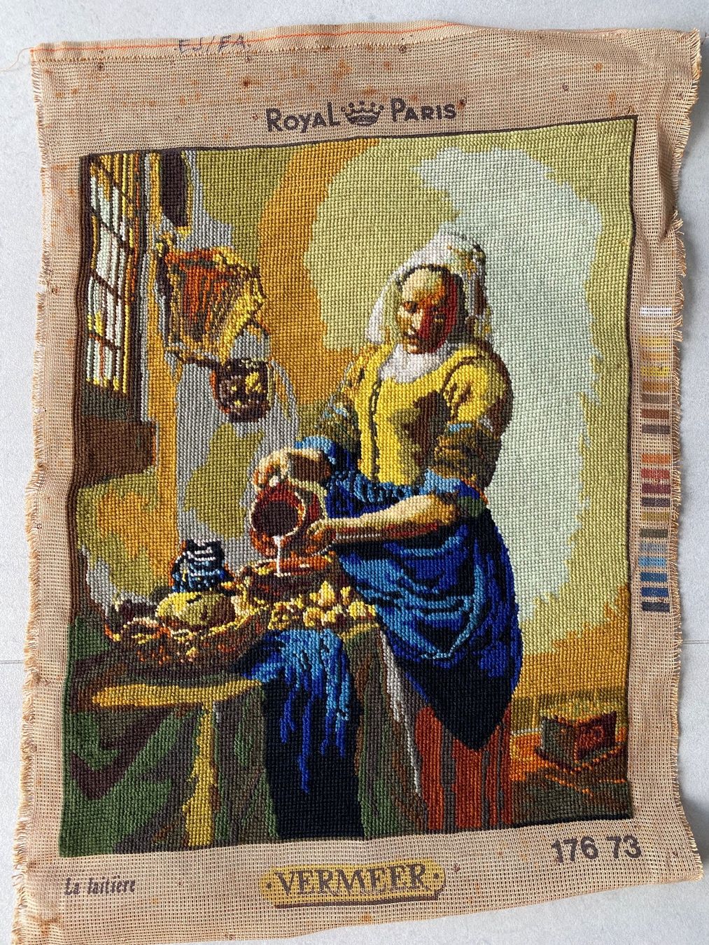 Foto & Immagini: 2 Bilder Petit Point Vintage Vermeer – Nuovo (secondo la descrizione) da niederbipp venduto da Esbenz 4