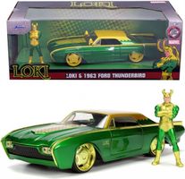 FORD THUNDERBIRD MARVEL LOKI GRÜN M.FIGUR 1:24 JADA