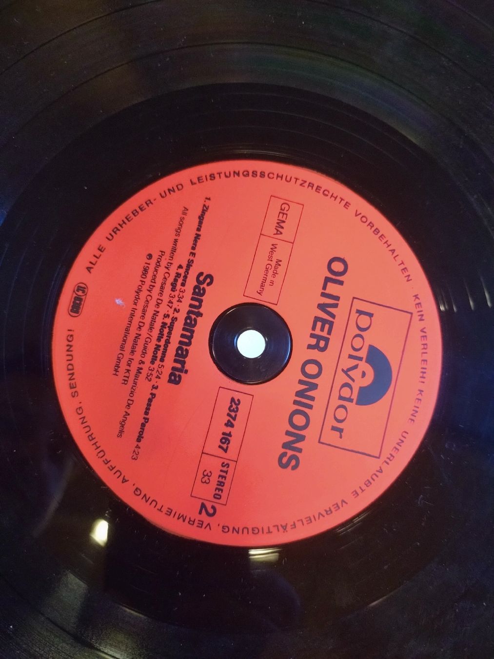 Dischi in vinile: Vinyle Oliver Onions Santamaria G- – Usato da Farvagny-le-Grand venduto da LaCaverne 8