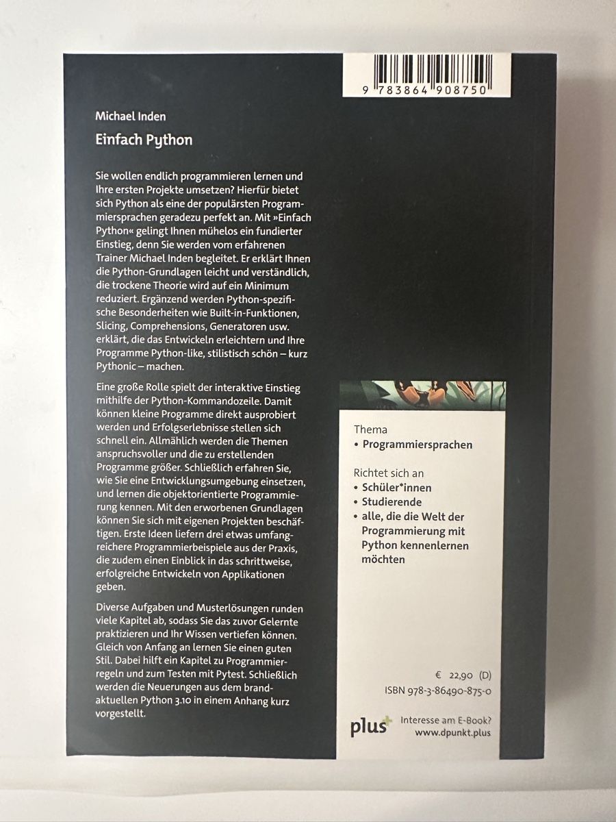 Bücher: Einfach Python  – Gebraucht aus Kerzers von emu53 2