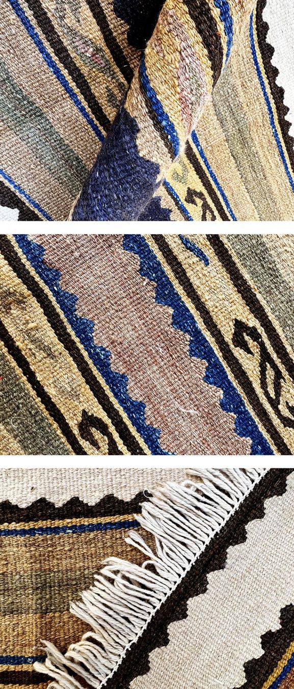 Kelim Tappeti: Kelim Orientteppich Flachgewebe 148 x 98 cm – Usato da Eglisau venduto da Teppichportal 1