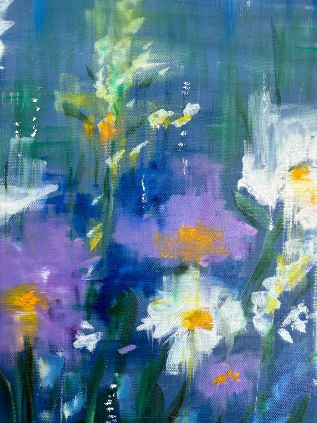 Dipinti: Trübe Augen - Abstrakt Blumen, Gemälde – Nuovo (secondo la descrizione) da Cham venduto da Felha 9