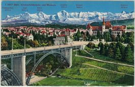 BE 257 BERN Kirchenfeldbrücke Museum 1932 A-o ALBEUVE