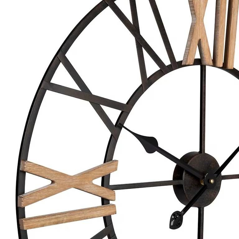 Maisons du monde Stand- & Wanduhren: Maisons du Monde Uhr aus Metall, D60cm – Neu (gemäss Beschreibung) aus Solothurn von Therock7 1