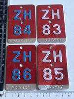 Nummernschilder ZH 83-86 GÜLLER HS 48-68(S27)