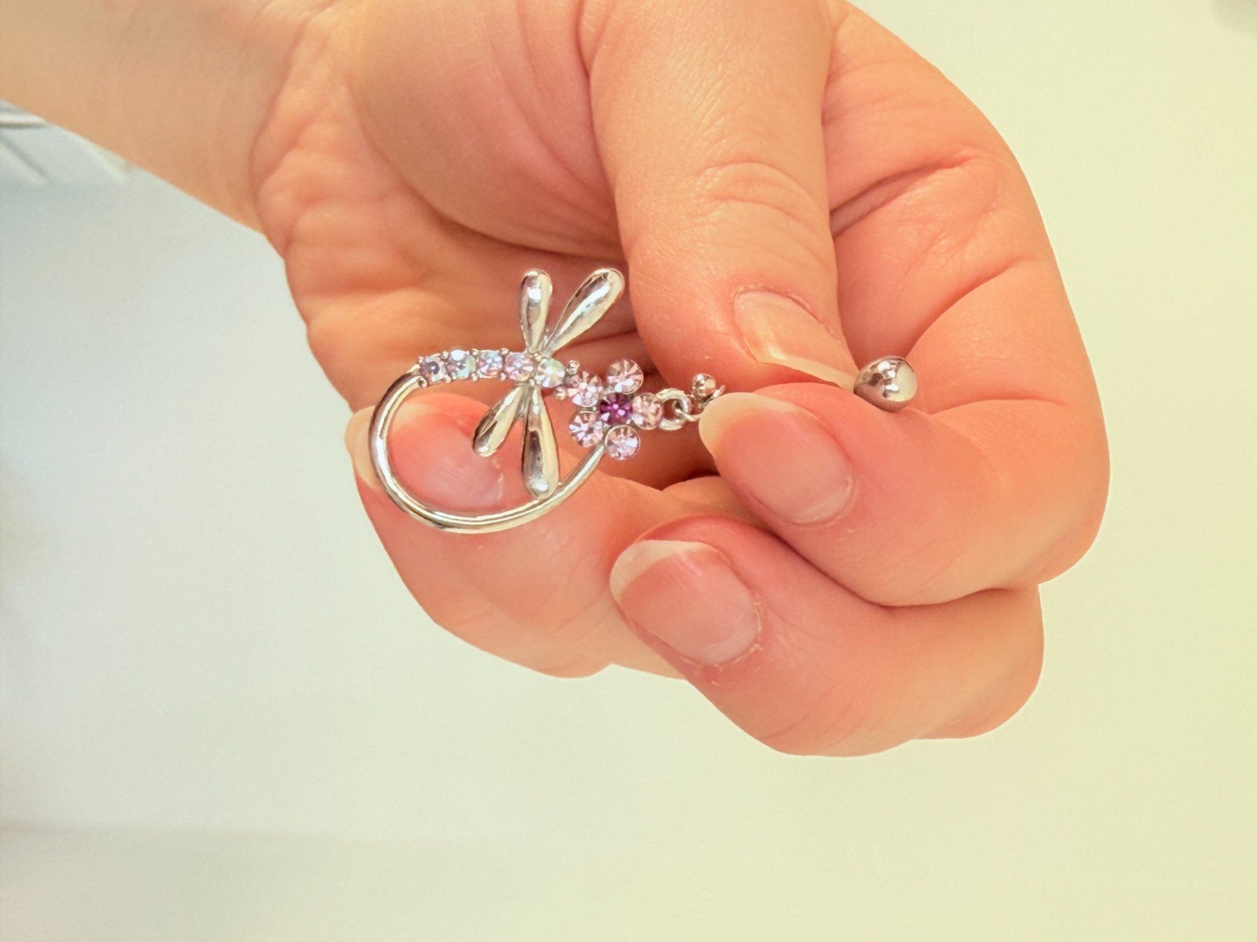 Piercingschmuck: Piercing de nombril libellule et fleur - Été approche! – Neu und originalverpackt aus Genève von AGBERG 9
