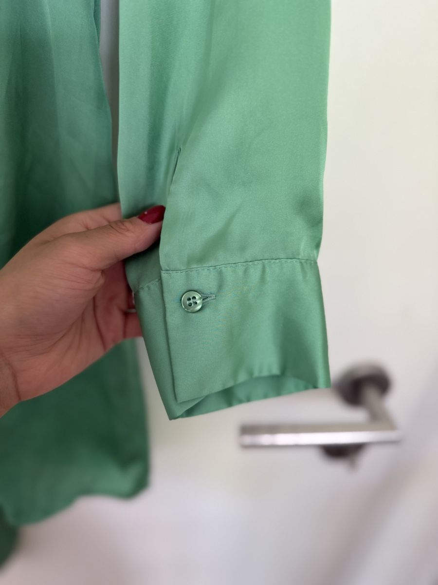 Pull&Bear Vestiti: Robe chemise Pull&Bear verte taille M excellent état – Nuovo (secondo la descrizione) da Genève venduto da acr_88hl 2