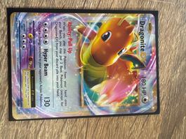 Pokémon Karte Dragonite EX 72/108 gebraucht guter Zustand