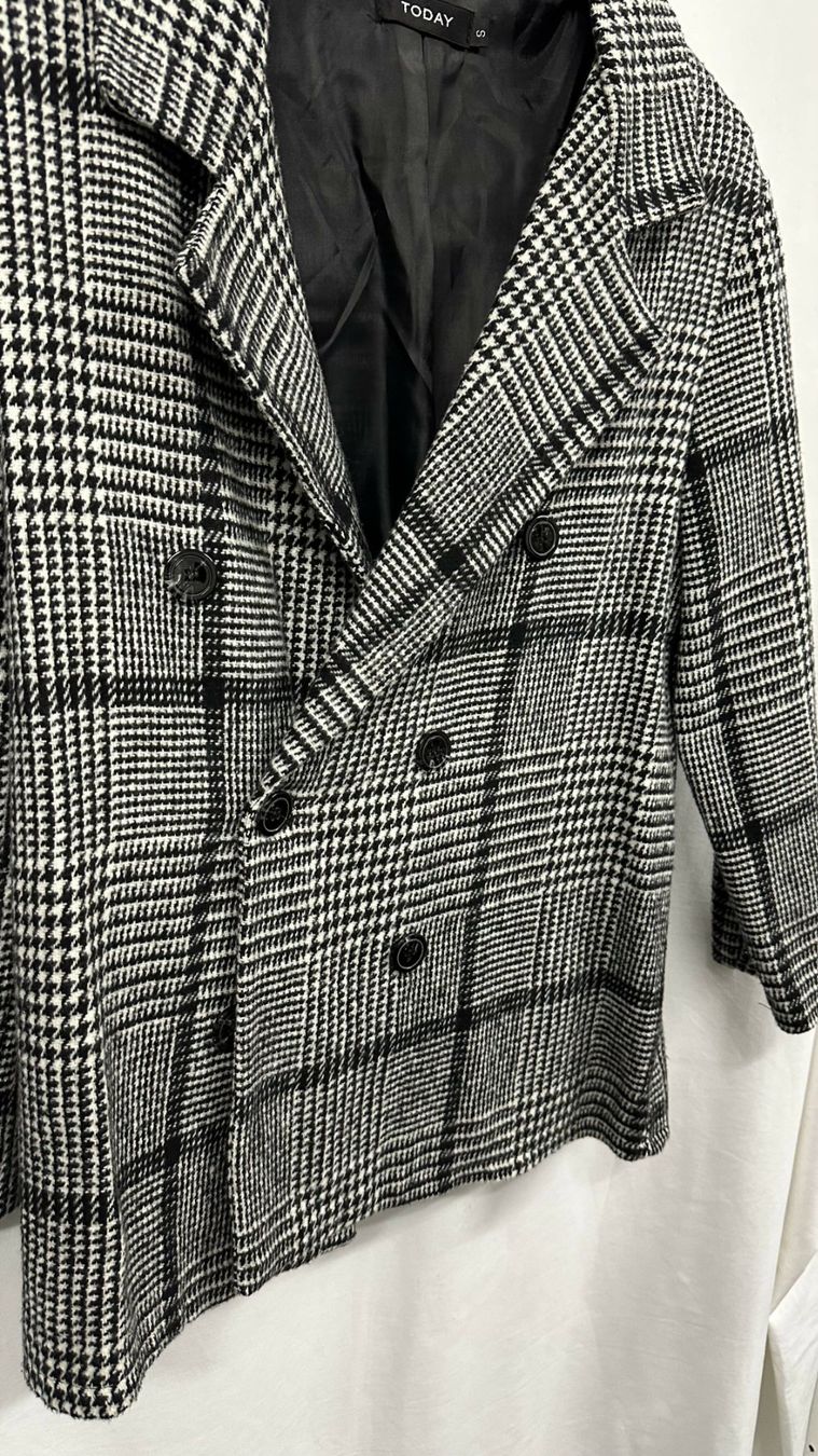 Cappotti: Karierter Mantel Jacke black white Gr. S – Nuovo e nell'imballaggio originale da Sarmenstorf venduto da taosun1 1