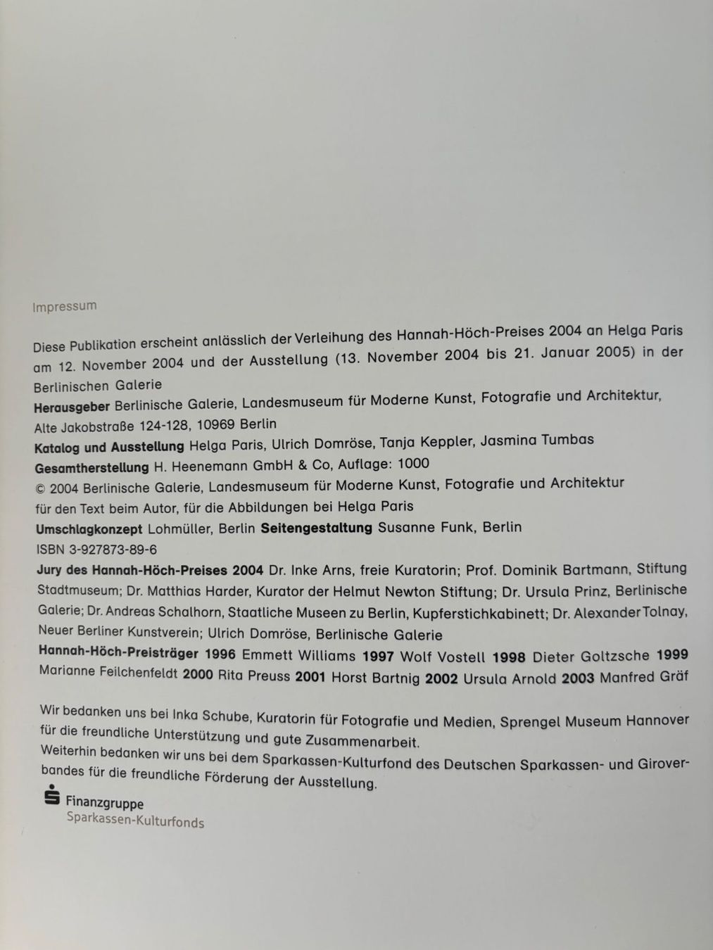Libri: Helga Paris Fotografien – Usato da Winterthur venduto da Fisch0225 1