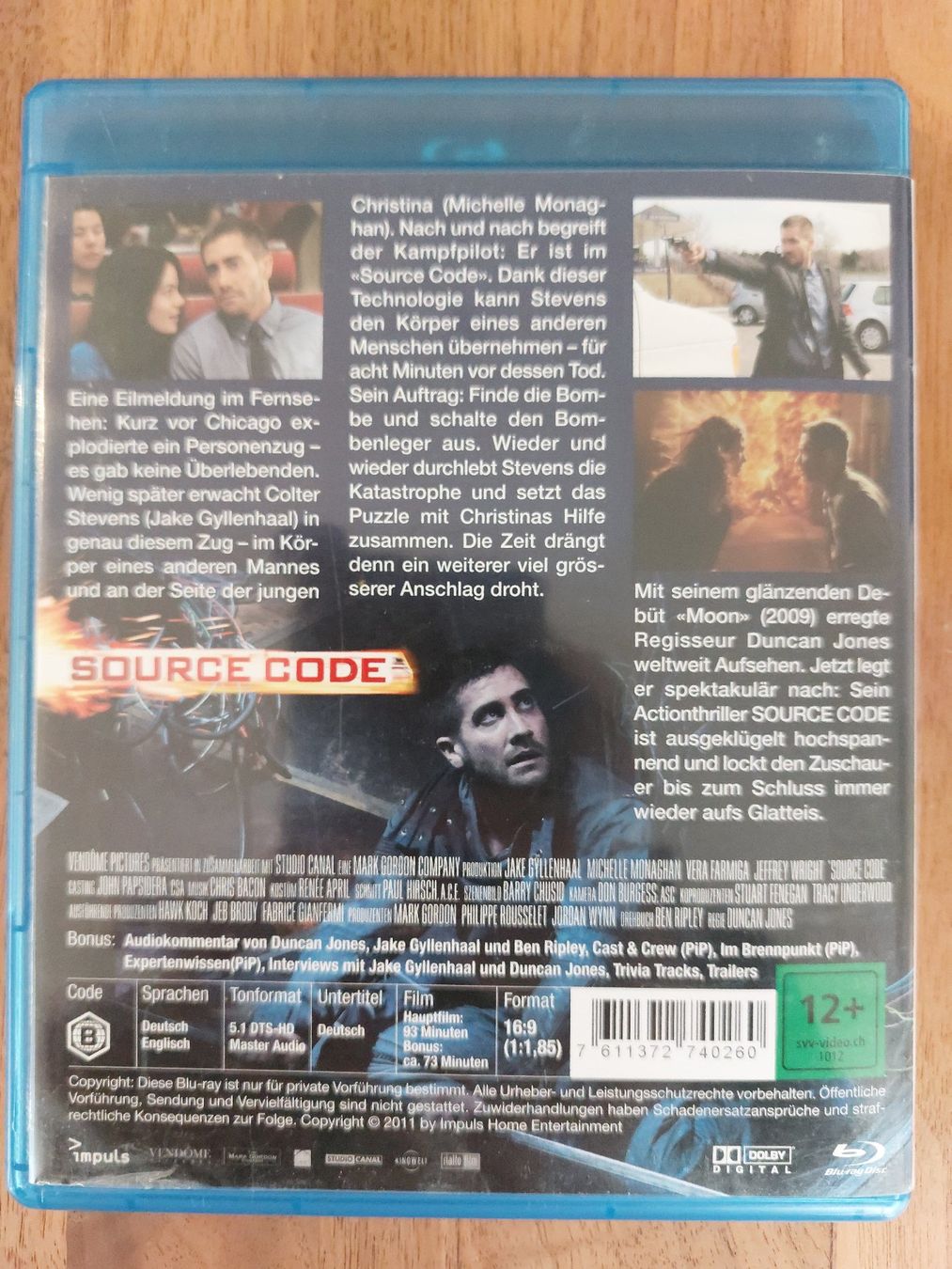 Tutti i DVDs: Blu Ray - Source Code – Usato da Rheinfelden venduto da FilmAuktion 1