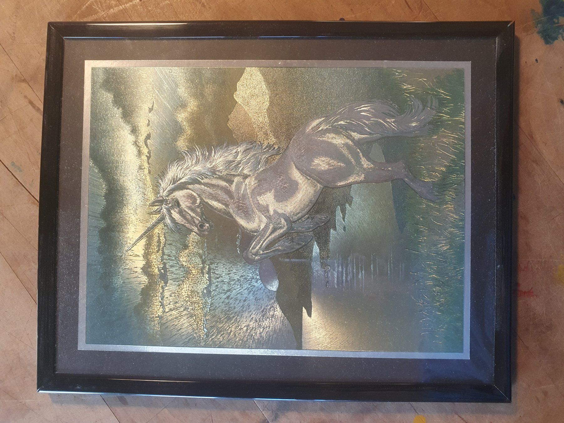Foto & Immagini: Glitzerbild Einhorn 20 x 25 – Usato da Zürich venduto da loosebone