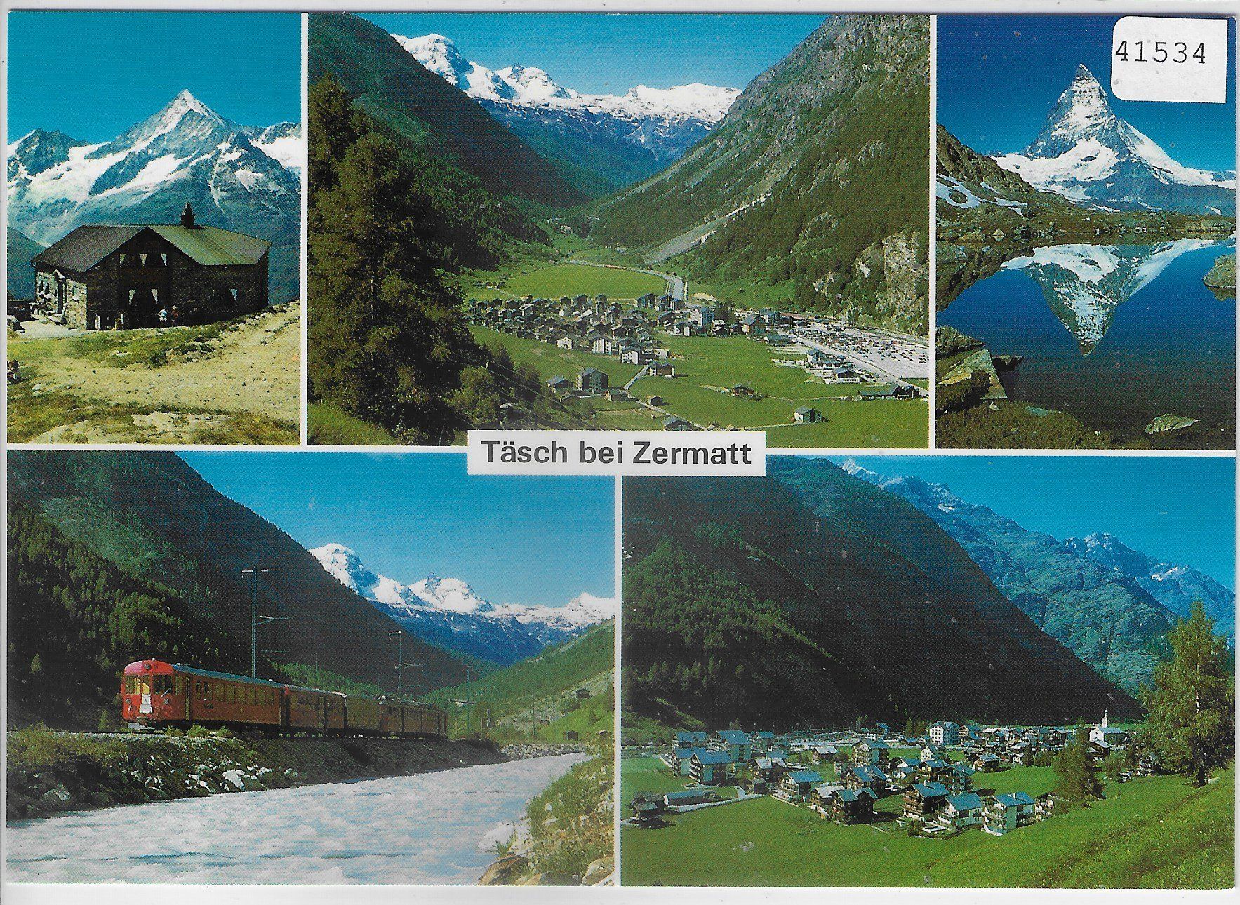 Cartoline postali: Täsch bei Zermatt - Multiview – Usato da Ettingen venduto da Kartenplanet
