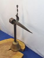 1 antike Tür Glocke # 7 mit Feder & Nagel (LOT2135X#TBS1)