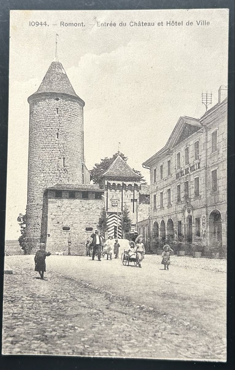 Cartoline postali: Romont Hotel De Ville  – Usato da Horw venduto da Tellbub