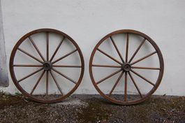 1 Paar Wagenräder, Kutschenräder Durchmesser 100cm