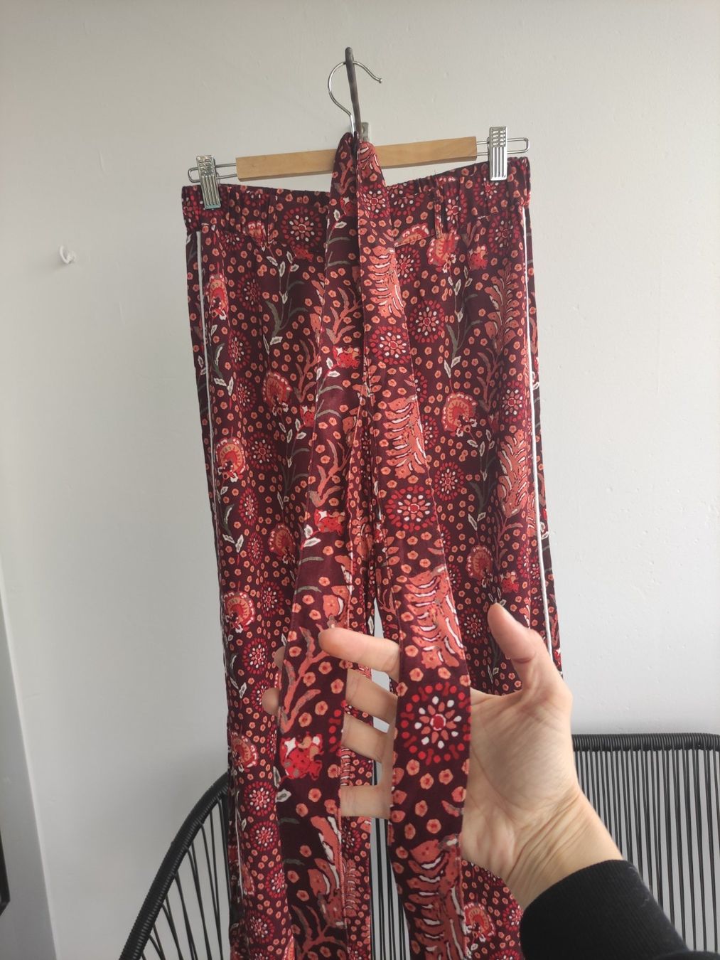 Pantaloni: Sommerhose rot gemustert Gr. 36 Sienna – Nuovo (secondo la descrizione) da Schliern b. Köniz venduto da Pecannut 6