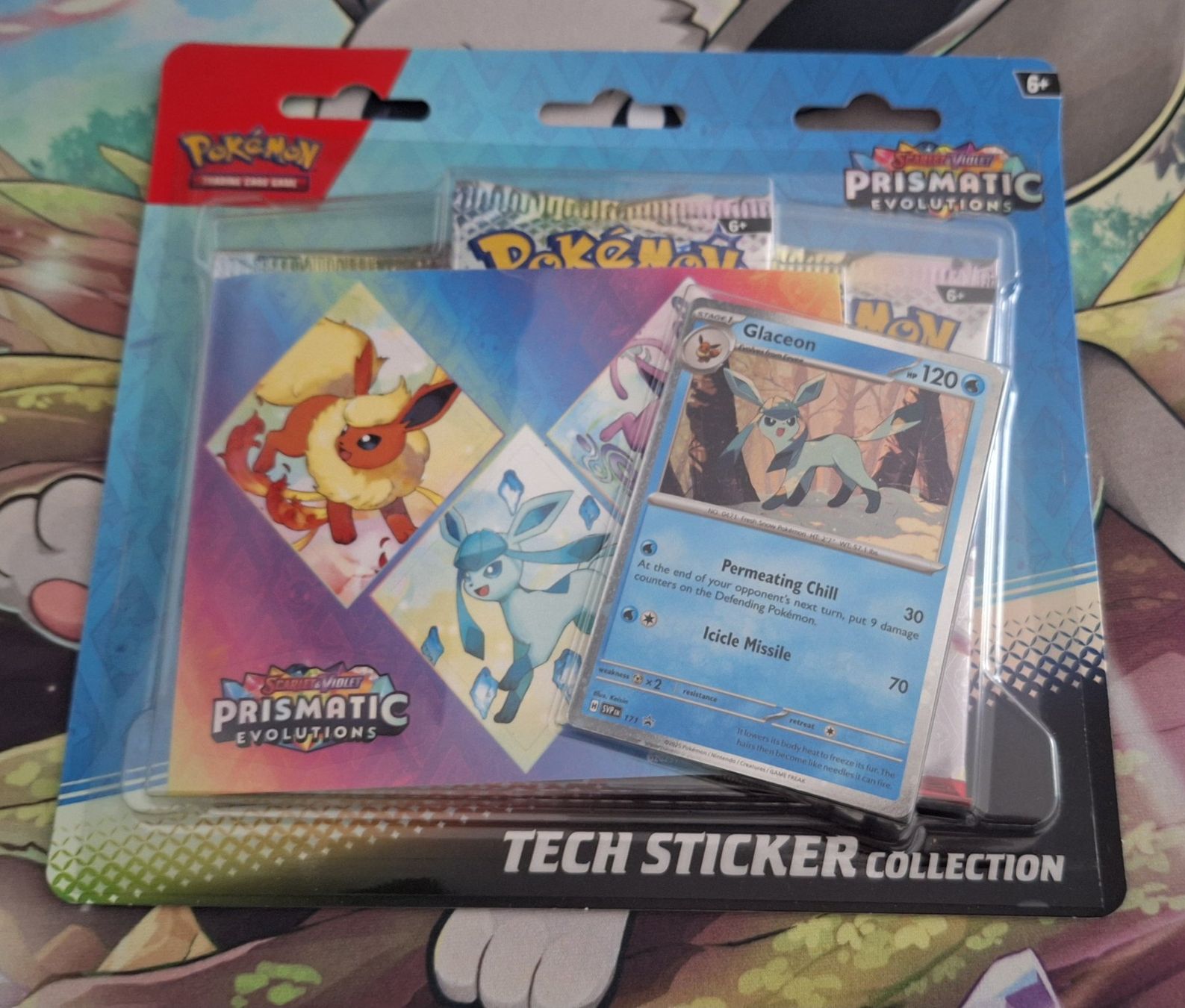 Pokémon Carte collezionabili: Pokémon Prismatic Evolutions Tech Sticker Glaceon Sealed – Nuovo (secondo la descrizione) da Naters venduto da poketrade11