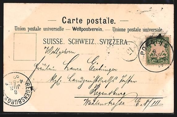 Cartoline postali: Litho Luzern /Vierwaldstättersee, Hoffm – Usato da Berlin venduto da bartko-reher 1