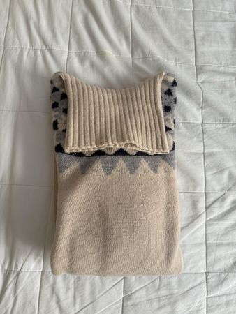 Grey turtleneck by Zanone, the knitwear house of Italy’s Slo