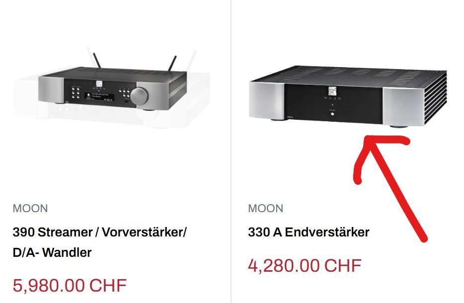 Amplificatori: Highend Verstärker Moon 330A, silver – Usato da Bern venduto da myrona 3