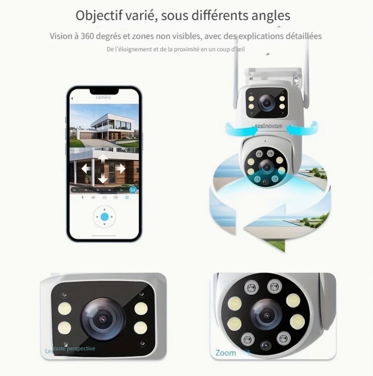 Videocamere: Caméra de sécurité avec double objectif – Nuovo e nell'imballaggio originale da Marly venduto da may_j75b 3