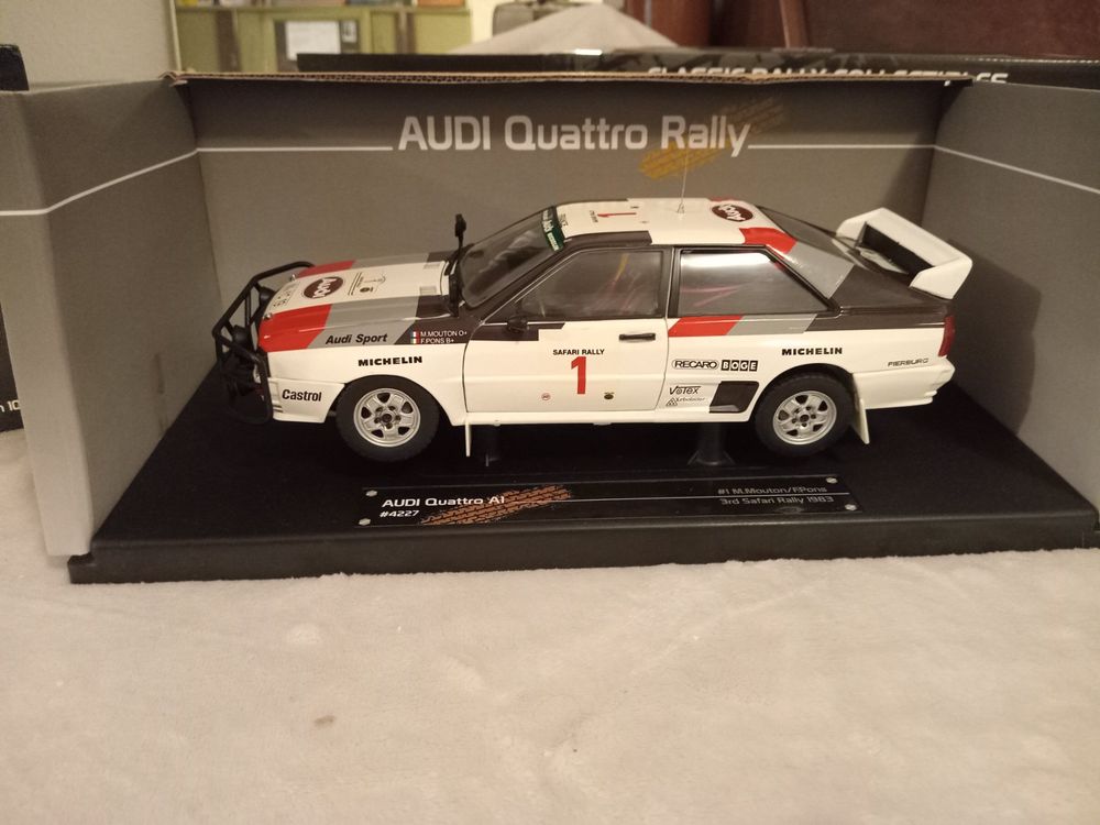 Audi Quattro Rally Modell 1:18 Safari 1983 Mouton 4227 (Neu und ...