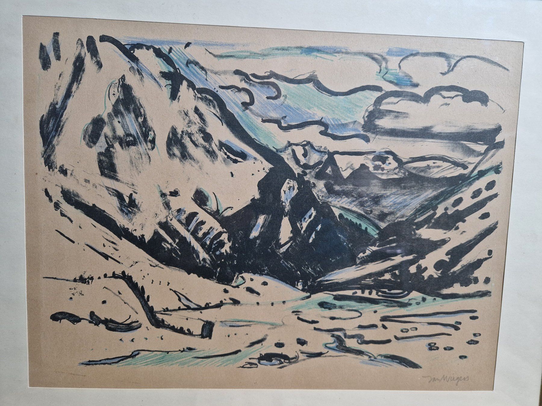 Gemälde: Jan Wilgers Bündner Berglandschaft – Gebraucht aus Seedorf BE von Stibutz 1