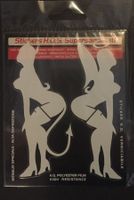 Engel + Teufel Erotik Aufkleber Sticker 2teilig 4x11cm