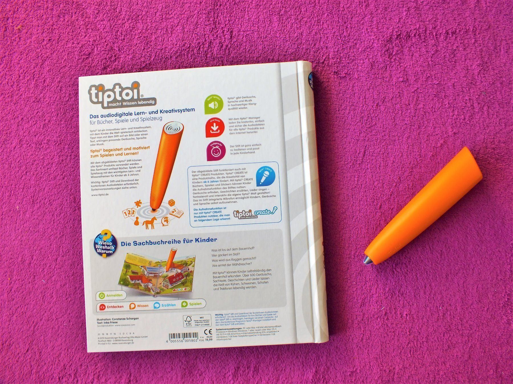 Ravensburger Spiele: tiptoi Starterset - CREATE Stift & Bauernhof Buch – Gebraucht aus Müllheim Dorf von Seeeule01 4
