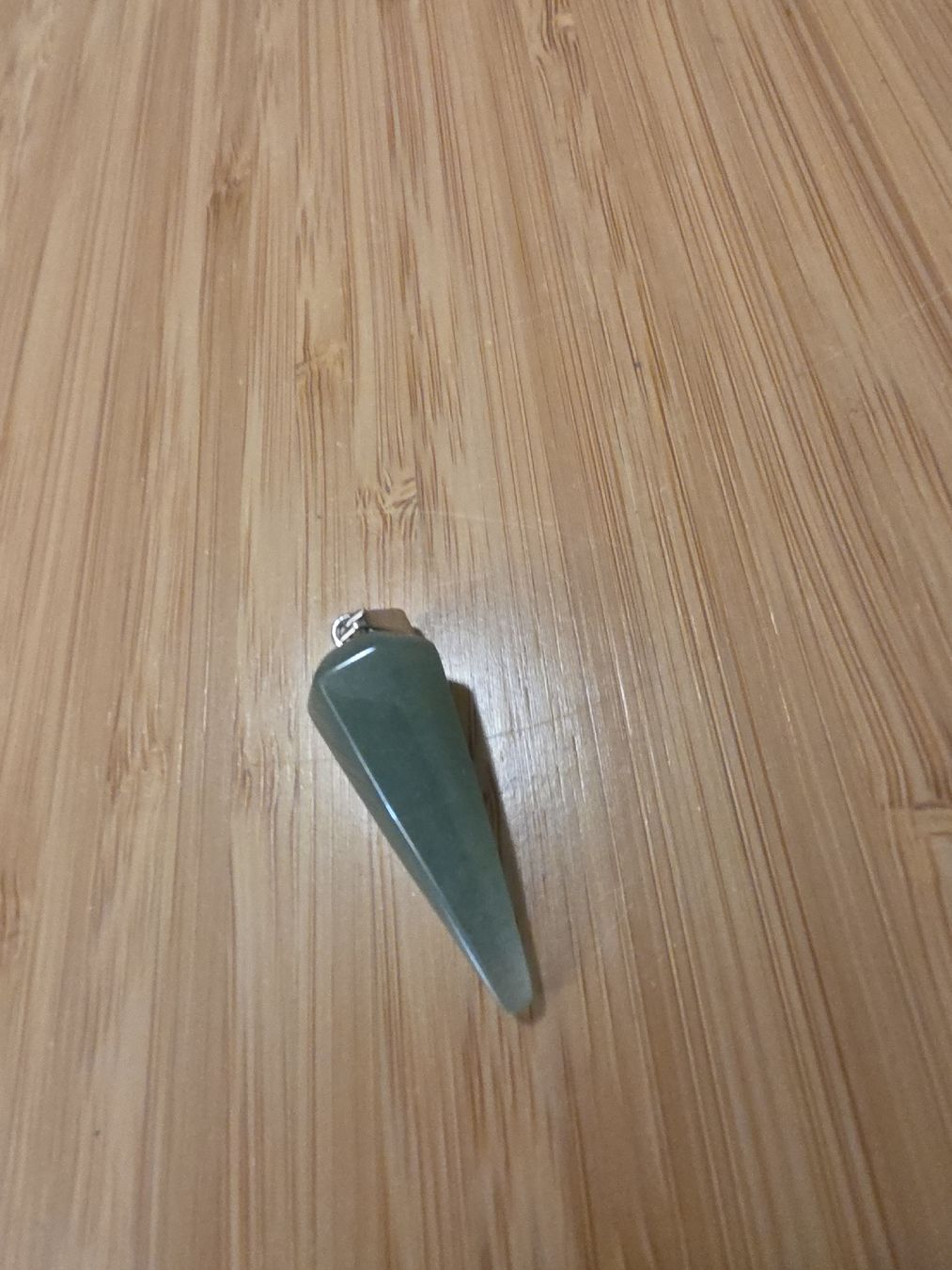 Minerali & Pietre curative: Pendel Aventurin grün 3 x 1cm. – Nuovo e nell'imballaggio originale da Menziken venduto da Mirager 1