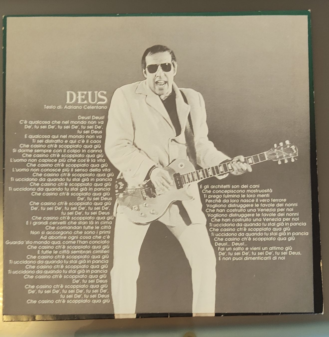Dischi in vinile: 33 giri Deus - Adriano Celentano. LP vinile eccellente – Usato da Massagno venduto da Massimo037 3