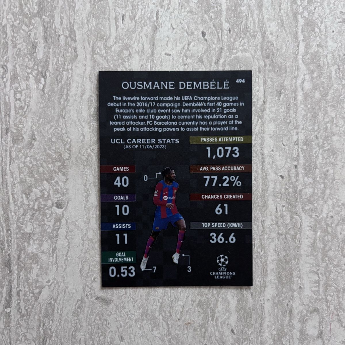 Topps Carte collezionabili: Dembele Black Edge – Nuovo (secondo la descrizione) da Niederurnen venduto da StickerHero 1