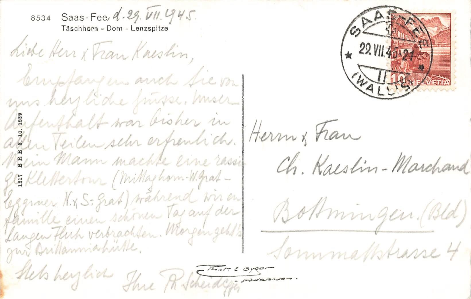 Cartes postales: Saas fee – D'occasion à Biasca par Blenio71 1