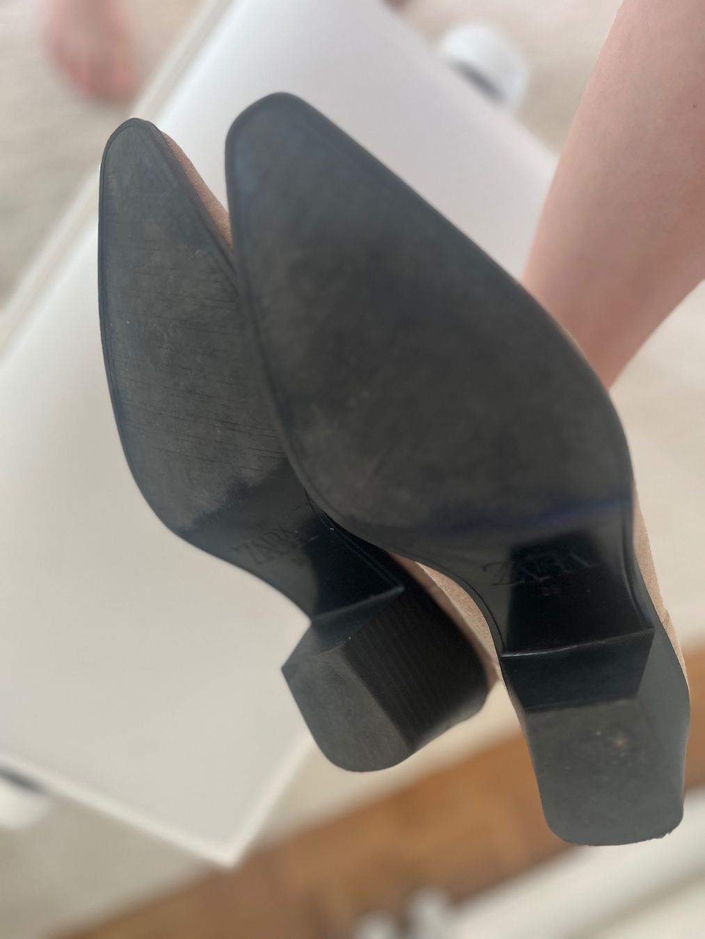 Zara Damenschuhe: Suede leather ankle boots - Zara -size 38 – Gebraucht aus Cully von Maar_K 4