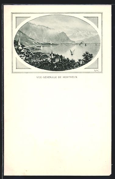 Cartoline postali: AK Montreux, Vue Générale – Usato da Berlin venduto da bartko-reher