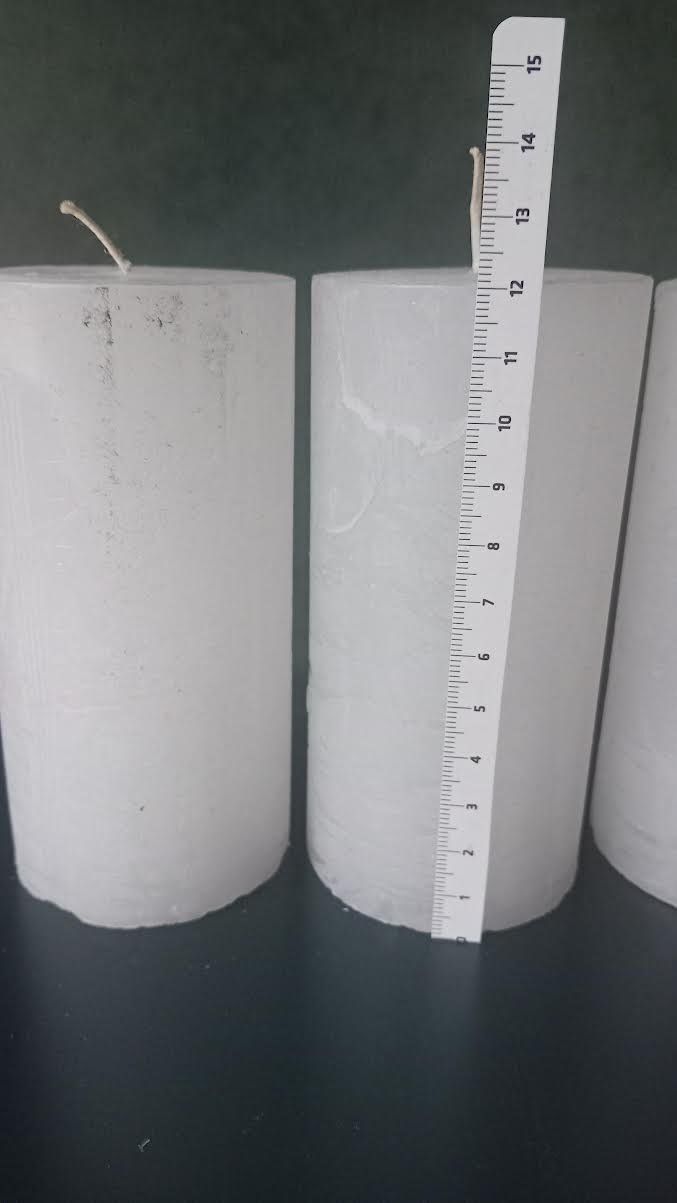 Candele: Kerzen Raureif weiss 4er Set – Nuovo (secondo la descrizione) da Salez venduto da Robe12 4