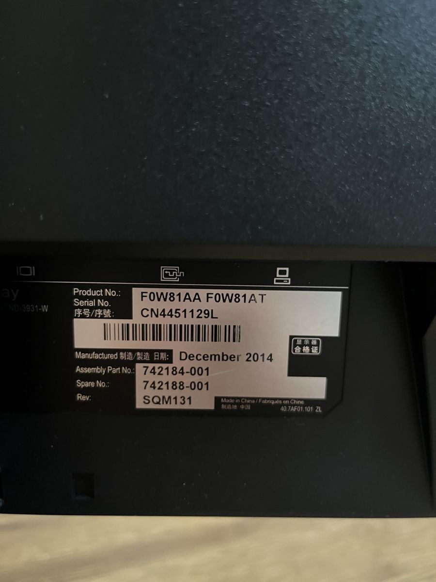 Monitor: HP Bildschirm – Usato da Schönenberg TG venduto da seraaina 3