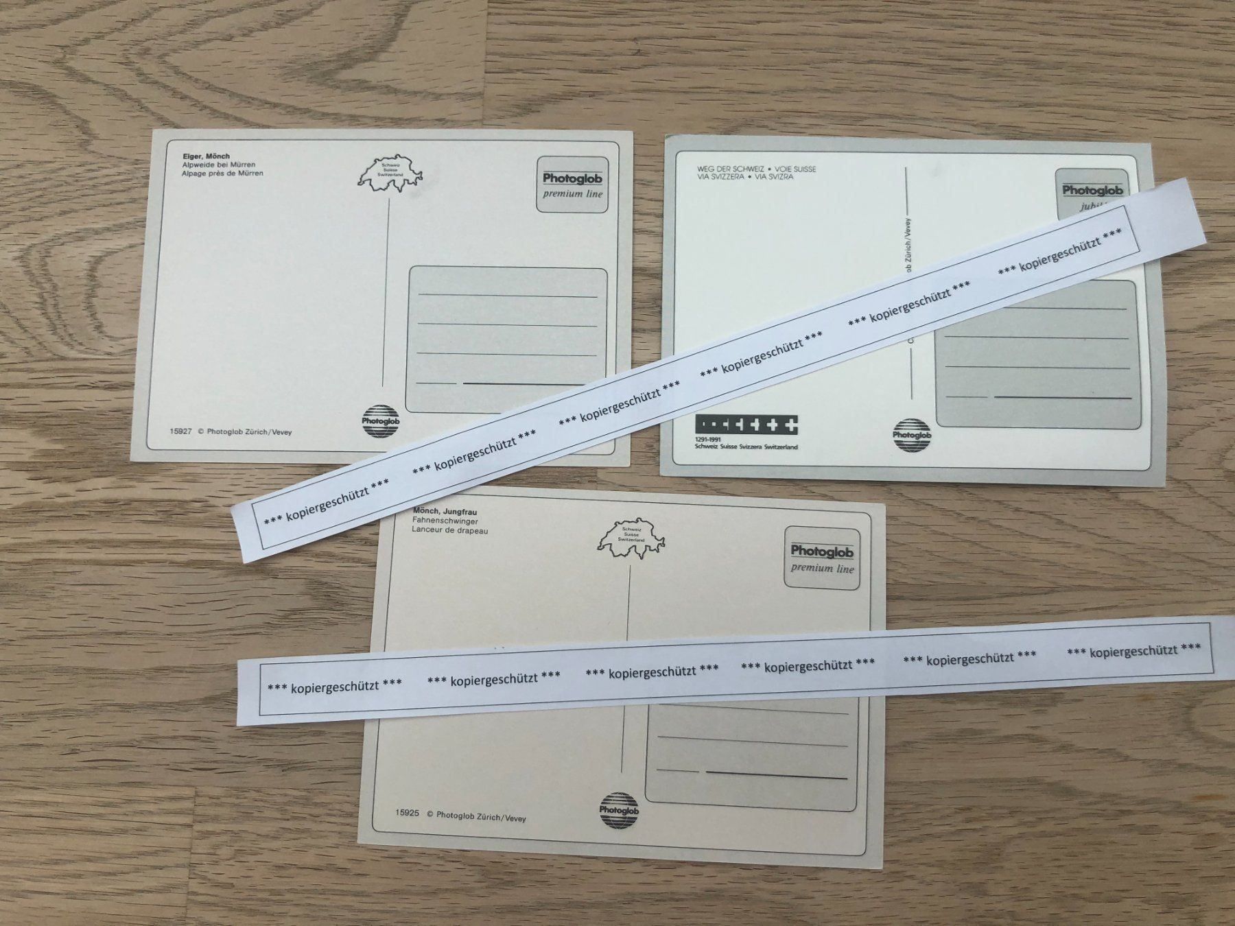 Cartoline postali: 3x Schweiz unglaufen AK – Usato da Hefenhofen venduto da Bierinder 1