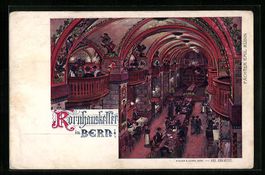 Bern, Kornhauskeller, Innenansicht mit G