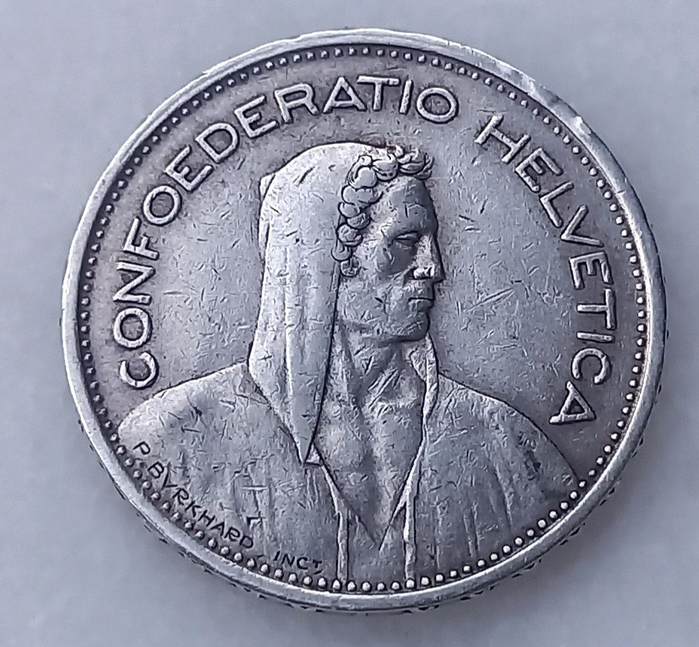 Tutti le monete: 5 fr Svizzera 1933 – Usato da Minusio venduto da epp_cty9 1